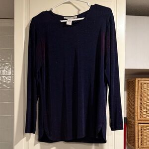 Longhorn Navy Long Sleeve Top size small 12:19